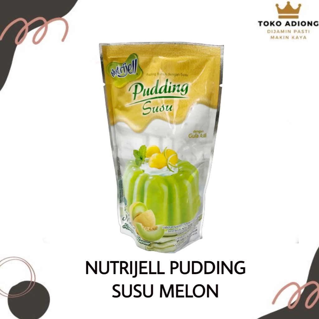 

Nutrijell Pudding Melon Pouch - bubuk jeli pudding - bahan pudding