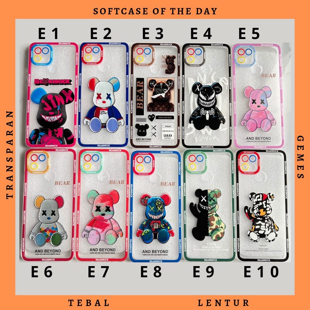 Softcase Karakter Casing Oppo A15 A15s A54 4G Murah Bening 05