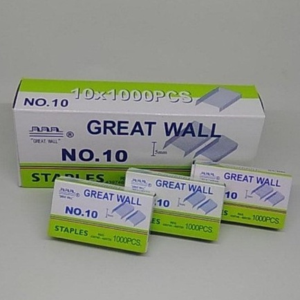 

Isi Staples GW, Refill Stapler Kecil NO.10 GREAT WALL