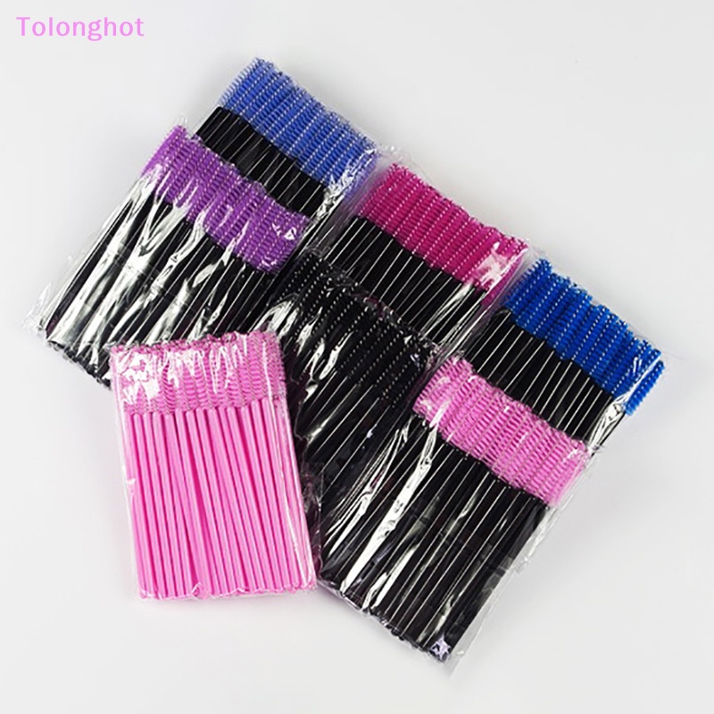 Tolonghot&gt; Eyelash Brush Extension Multi Warna Bulu Mata Mini Make Up Brushes Alis Maskara Tongkat Aplikator Fleksibel Bisa Bengkok Dengan Baik