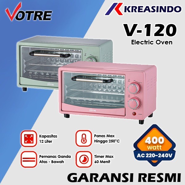 ADVANCE VOTRE C-120 / C120 Electric Oven Pemanggang Listrik 12 Liter V-120