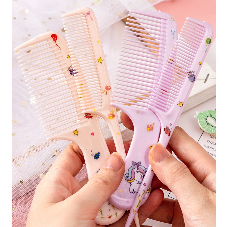 SAO - F5883 Sisir Rambut Set Pria Dan Wanita Isi 2 Pcs / Sisir Motif Lucu / Set Sisir Karakter Lucu / Sisir Rambut Import