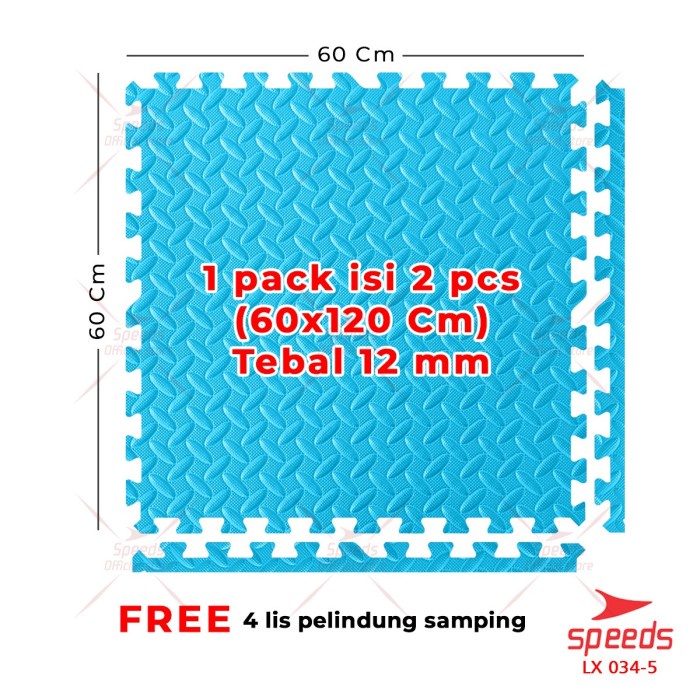 SPEEDS Matras Evamat Matras Puzzle Karpet Matras Evamat 60x60cm 034-5 - -5 BIRU 60x60cm