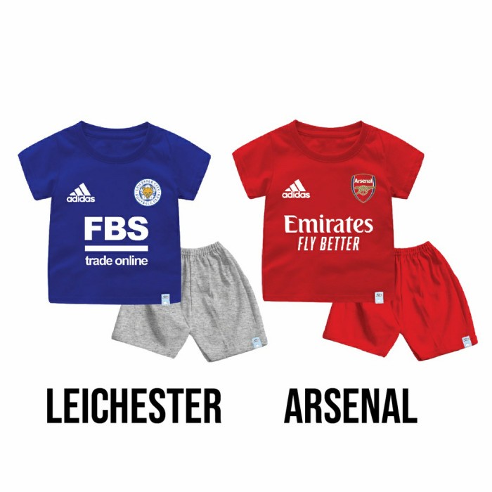 ✨BEST✨ -Setelan Baju Kaos Jersey Bola Inggris Untuk Bayi dan Anak Bahan Katun - Liverpool, 18-24 Bul