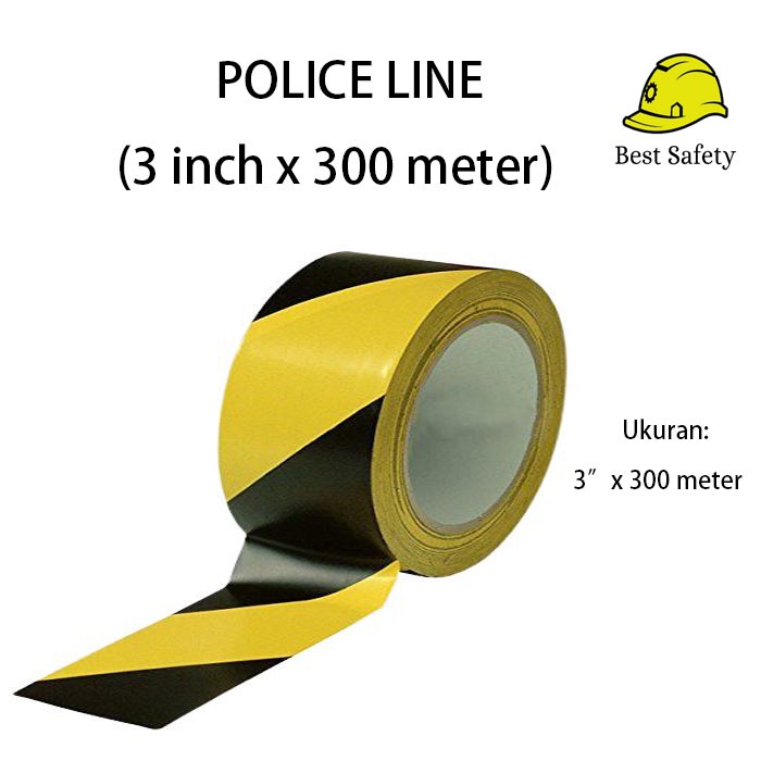 PROMO UNTUKMU!! Police Line / Garis Polisi 3 inchi x 300 meter / Barricade Tape