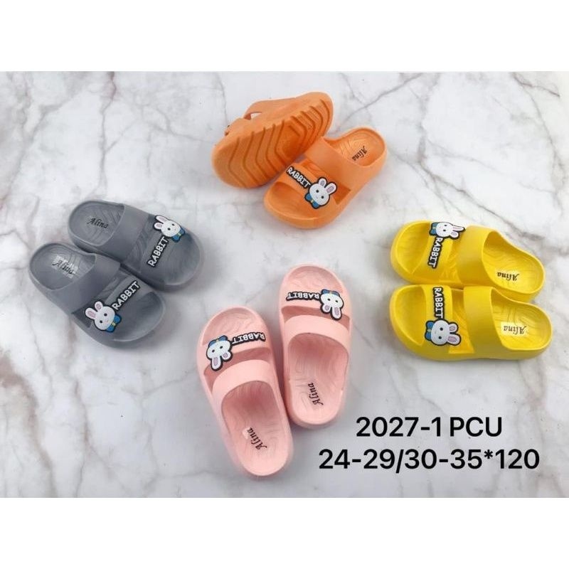 SANDAL ALINA 2027-1  / SANDAL ANAK MOTIF KELINCI LUCU