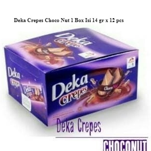 

Deka Crepes Variant Rasa Choco Nut 1 Box Isi 14 gr x 12 pcs ORIGINAL