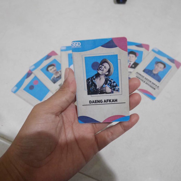 

Cetak ID card PVC FREE DESAIN Member Card Kartu Pelajar 2 SISI