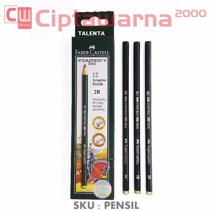 

1 Pcs Faber castel pensil 2B 0.5MM Original Ujian Tes