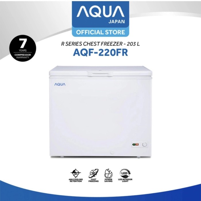 Chest Freezer AQUA Japan SANYO AQF-220FR Freezer Box AQF220FR 203L