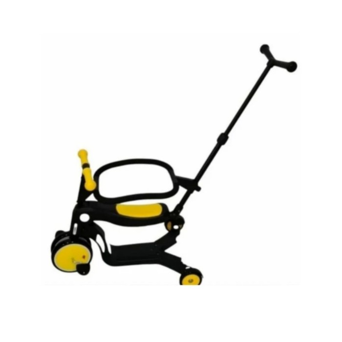Bebehoo 5in1 Deformation Kids scooters - Kuning Fullset