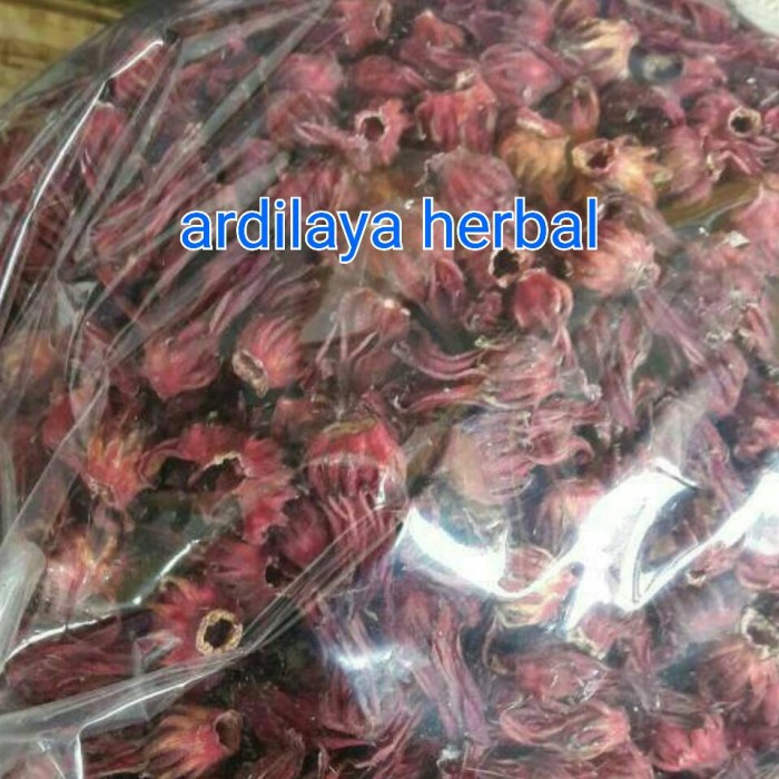 

rosela merah kering 1000 gr 100% ASLI