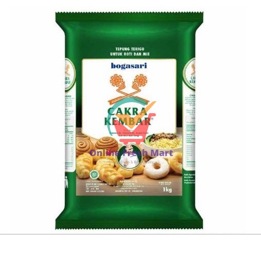 

(kirim instant) Bogasari Cakra kembar tepung terigu 1000g 1kg - Online Fresh Mart Denpasar