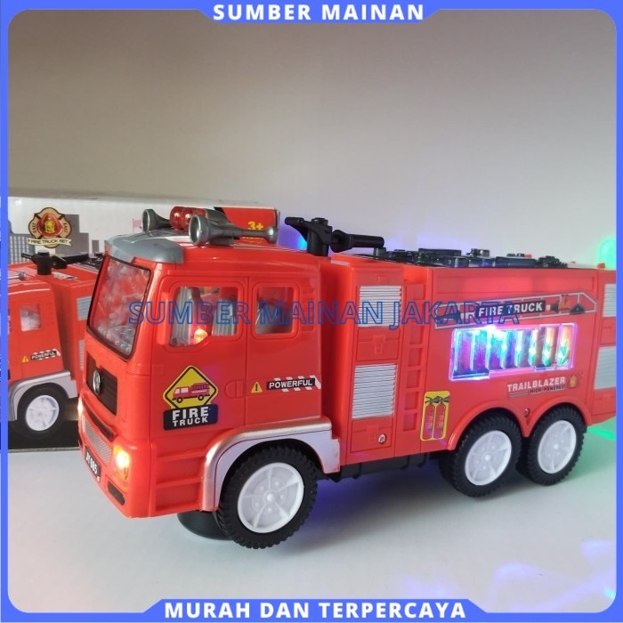 Mainan Mobil Pemadam Kebakaran Besar Fire Truck Bump & Go