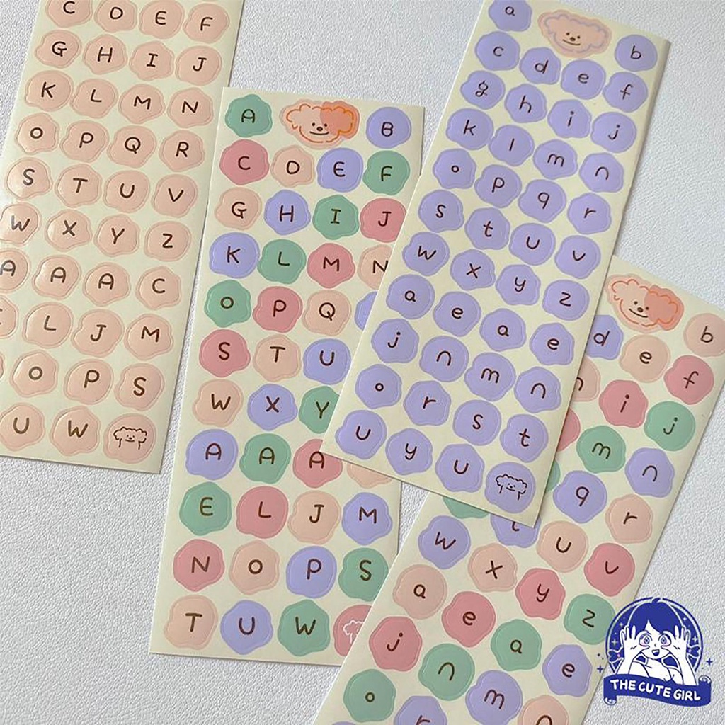 

Rounded Label Sticker Alphabet Warna Menarik - Stazionario