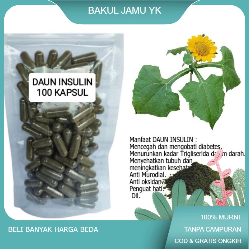 

Daun INSULIN 100 KAPSUL untuk diabetes