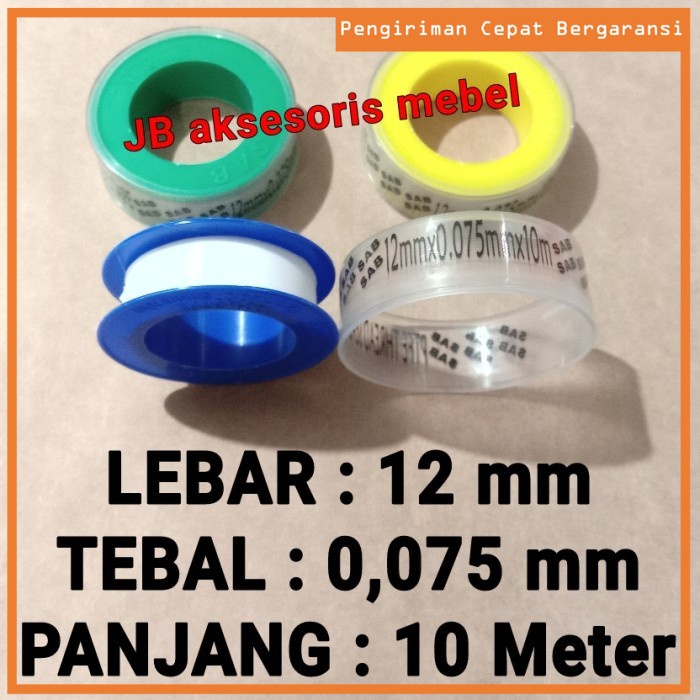 

SEALTAPE KRAN AIR 10 meter / ISOLASI SOLASI KERAN AIR / SOLATIP 10M