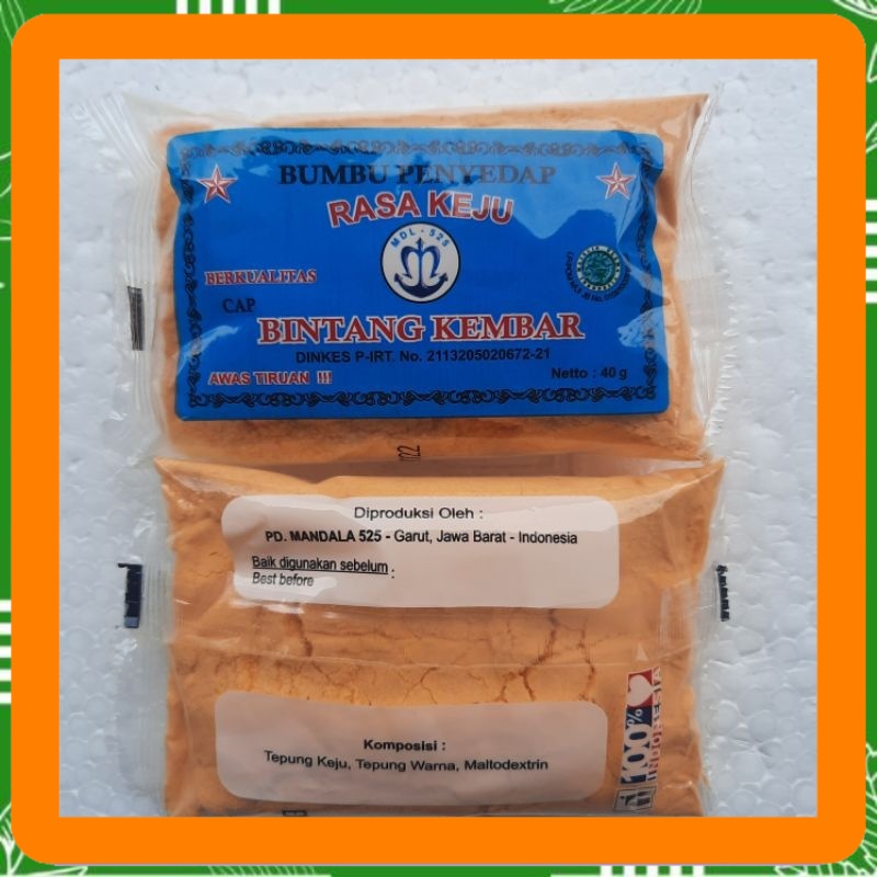 

Bumbu tabur penyedap masakan rasa keju bintang kembar 40 gram Best Seller