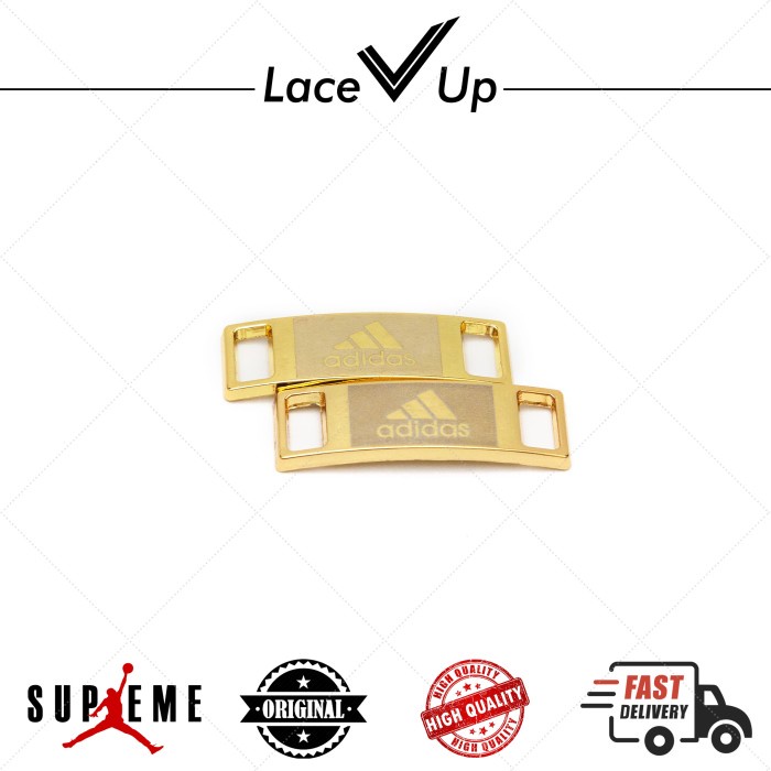 Buckle AF1 Adidas Gesper Tali Sepatu | Aksesoris Badge Charm - Gold