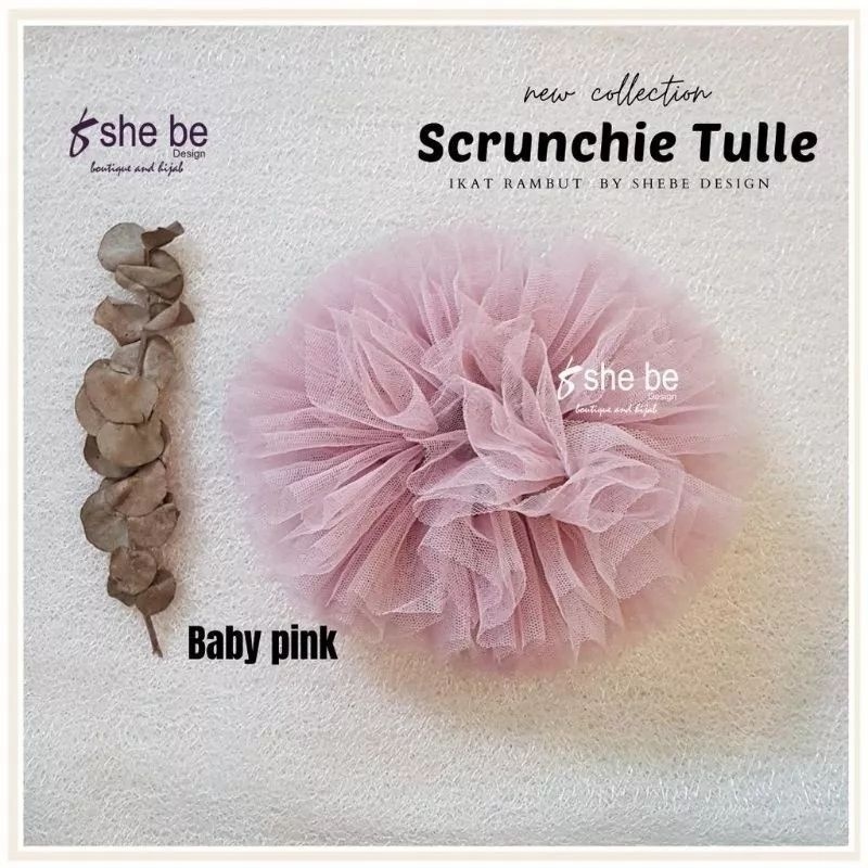 Promo Scrunchie Cepol Hijab Tile Tille Jumbo/Ikat Rambut Hijab-6