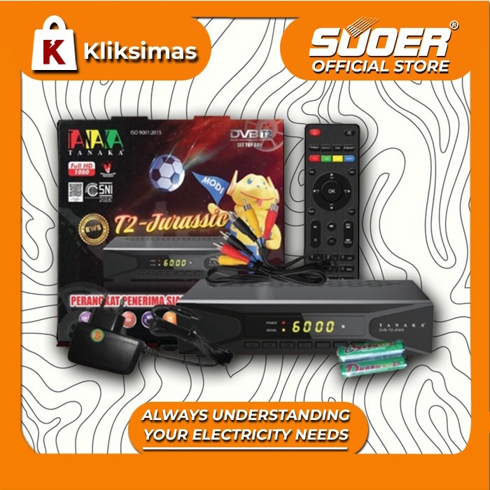 STB TANAKA T2 JURASSIC Set Top Box Digital