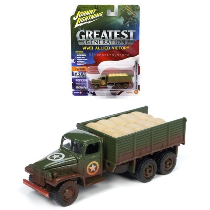 Johnny Lightning 1/87 GMC CCKW 2 1/2TON 6x6 Dirty Version