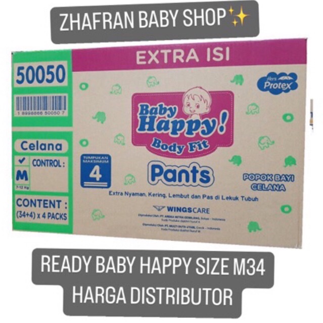 (1 KARTON) BABY HAPPY PANTS M32