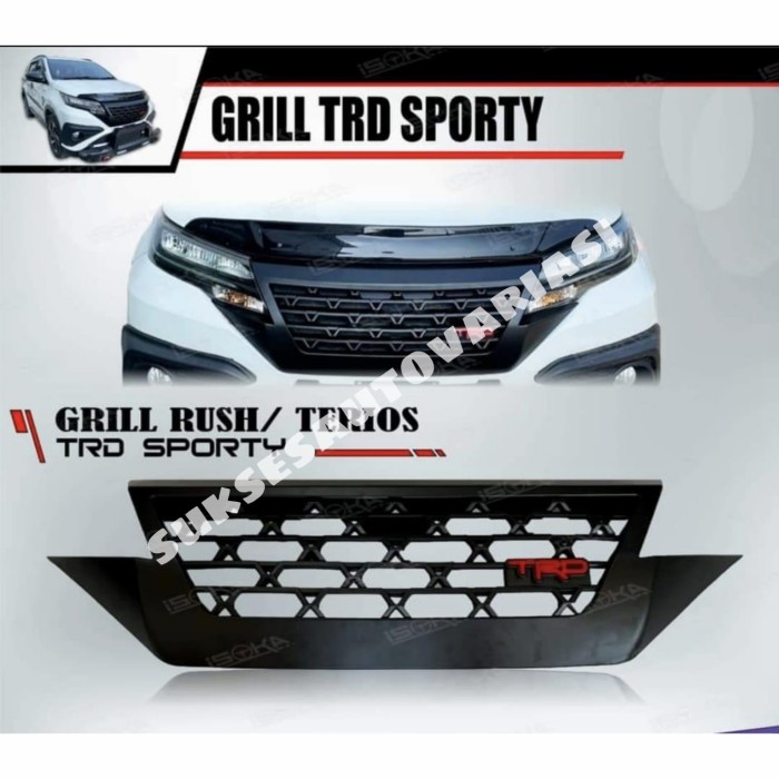 FRONT GRILL DEPAN - TOYOTA ALL NEW RUSH/TERIOS - MDL TRD - ABS