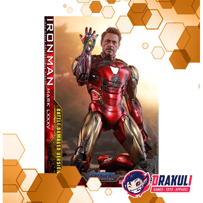 Hot Toys 1/6th Scale Iron-Man Mark 85 (Battle Damaged) Special Ed. BIB