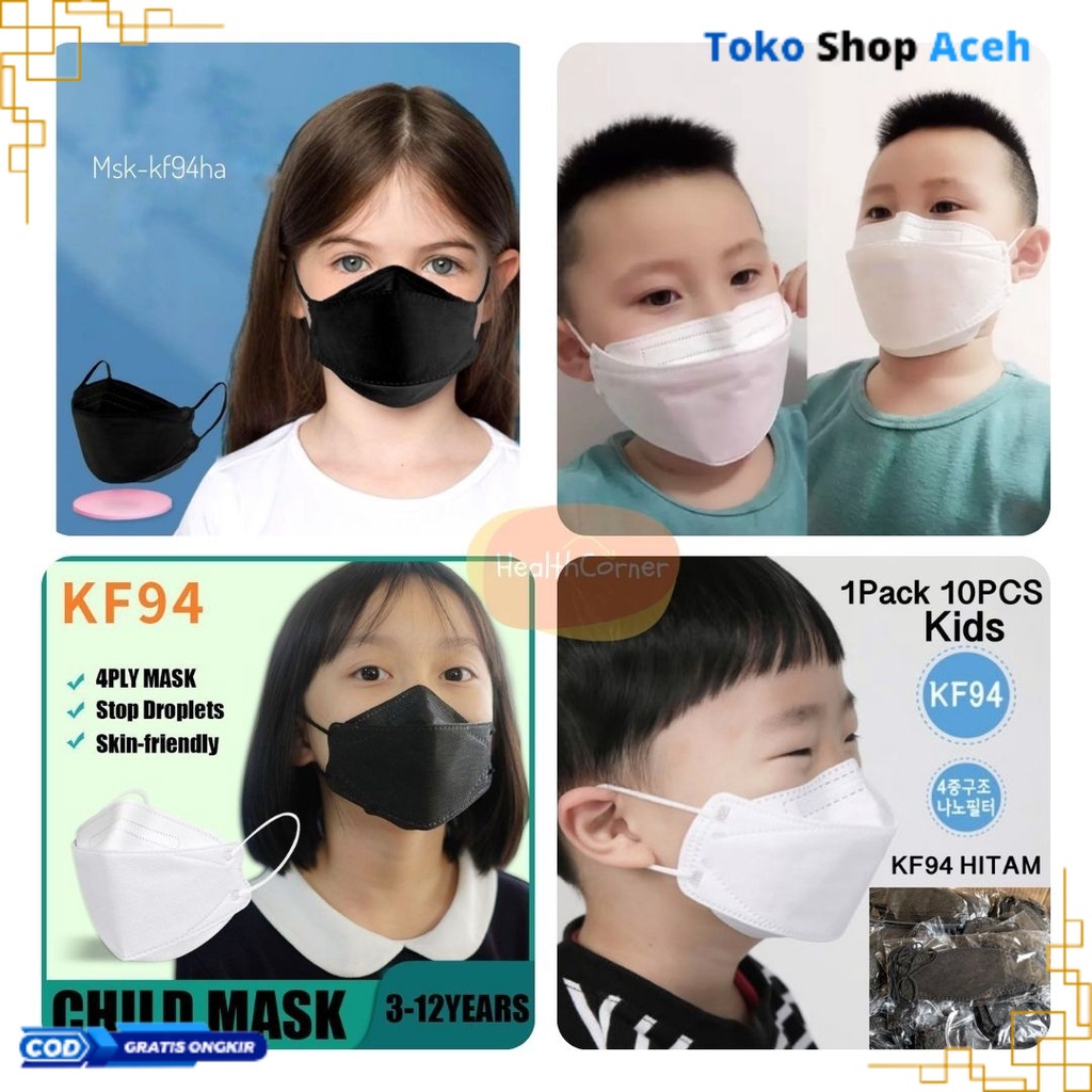 {S.A} KF94 Masker Anak 1 Sachet isi 10pcs