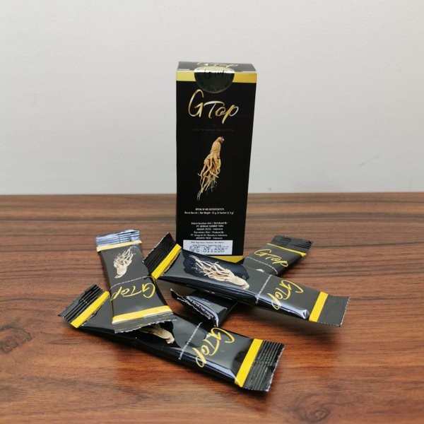 banda aceh PROMO GTop - 1 Bungkus - 1 Sachet Suplemen Gingseng Herbal Pria Murah / per box
