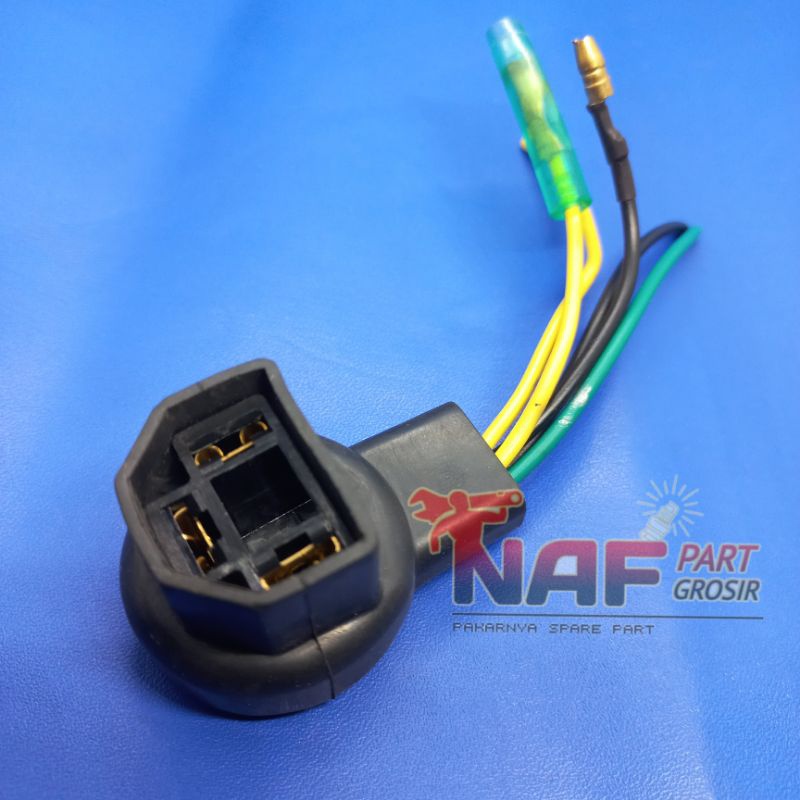 SOCKET SOCKET FITING LAMPU DEPAN H4 UNIVERSAL MOTOR/MOBIL