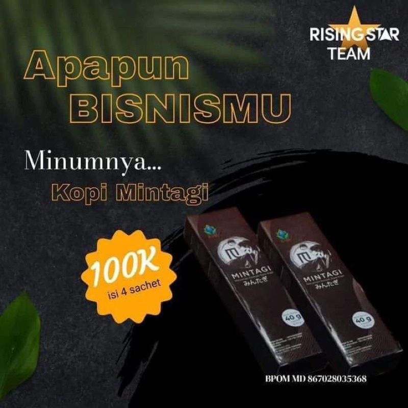 

KOPI MINTAGI BPOM / KOPI STAMINA / KOPI KEJANTANAN / KOPI VITALITAS