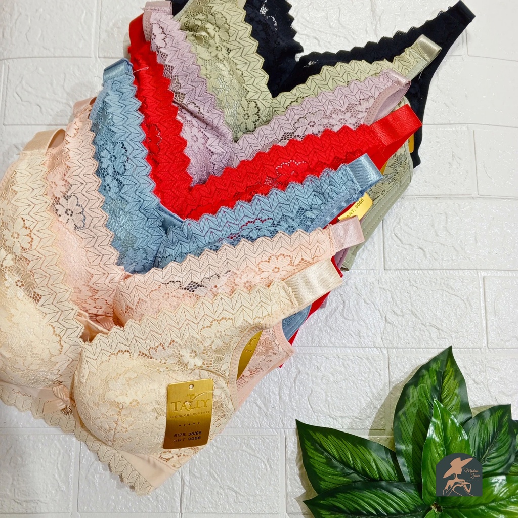 TALLY BRA BH 9066 I TANPA KAWAT I BUSA SEDANG I CUP B BESAR I SIZE 34 - 40 |