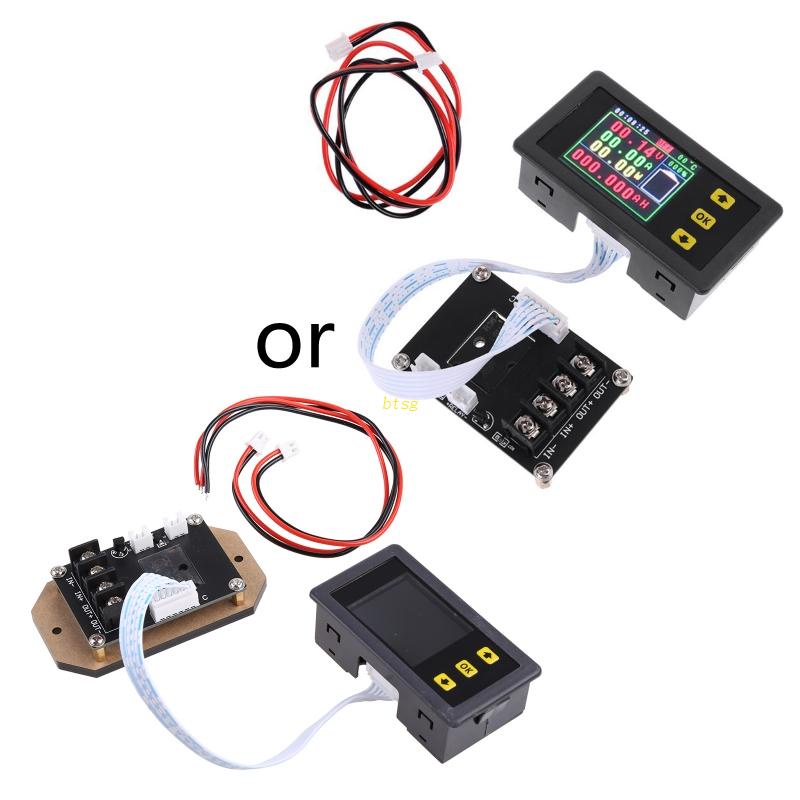 Btsg LCD Display Digital Ammeter Voltmeter Multimeter Daya Tegangan Arus Coulomb