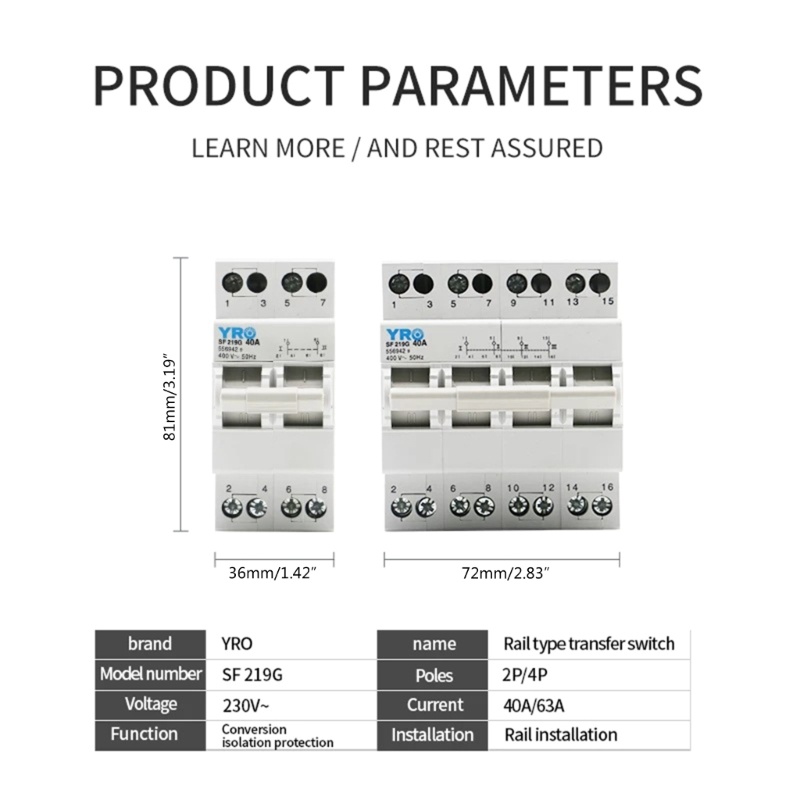 Weroyal Circuit-Breaker Upgraded Circuit-Breaker Panel Din Rail Solar PV DC- Fuse Holder