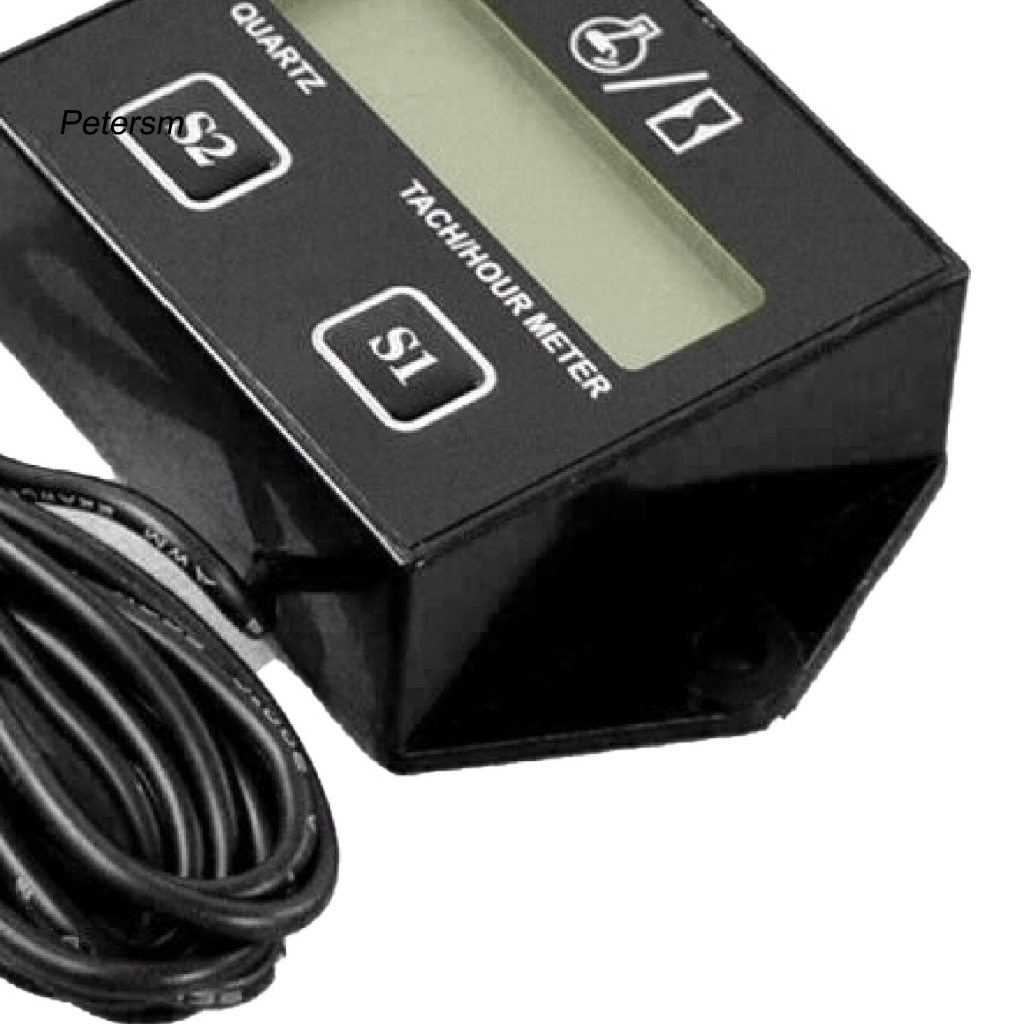 Pp Tachometer RPM Anti Air Untuk Motor Trail Motor LCD Digital Tiny Hour Gauge Meter Mudah Dipasang