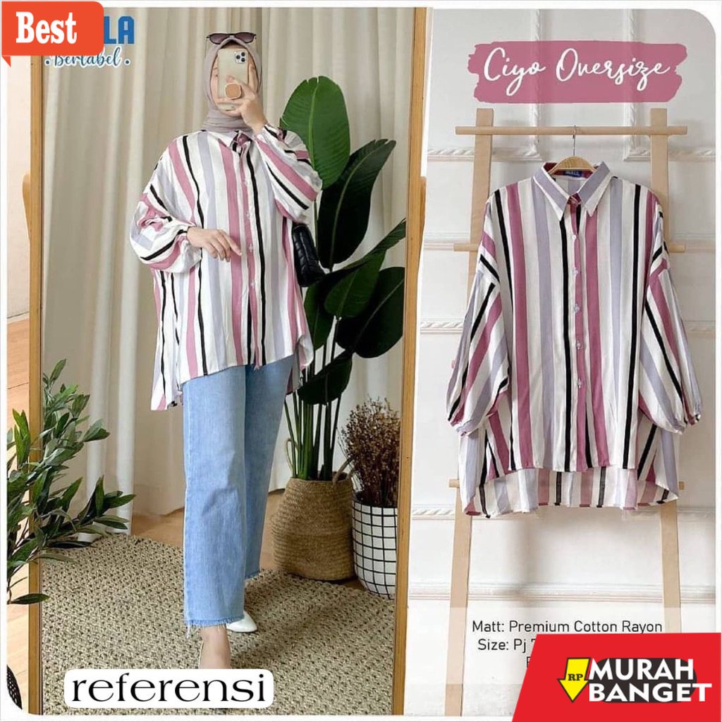 Tunik jumbo terbaru untuk wanita- Tunik Jumbo Kekinian Terbaru 2021 Atasan Wanita Muslim Big Size (F