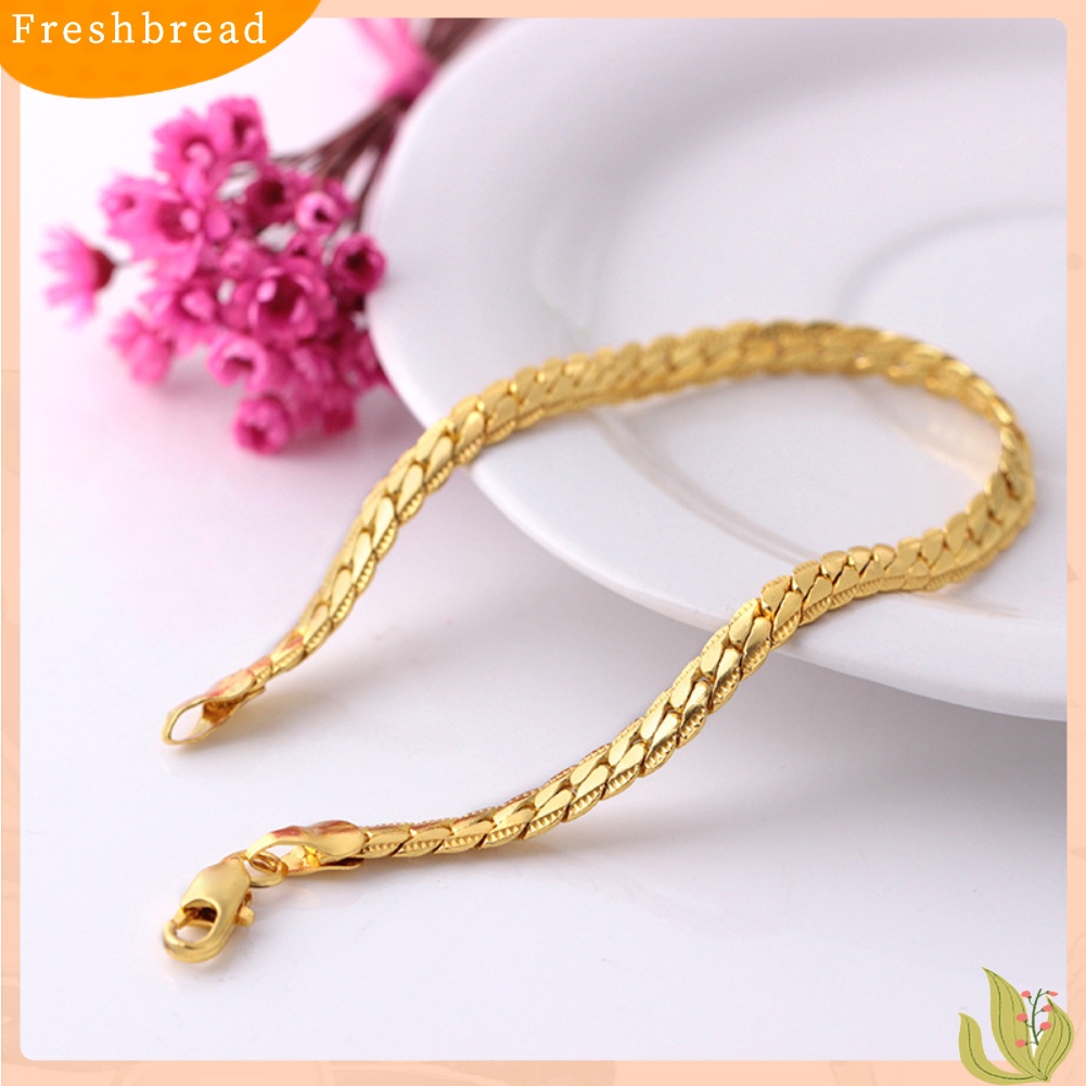 &lt; Freshbread &gt; Pria Wanita DIY Perhiasan Tangan Butik Fashion Rantai Samping Pesta Tanggal Gelang