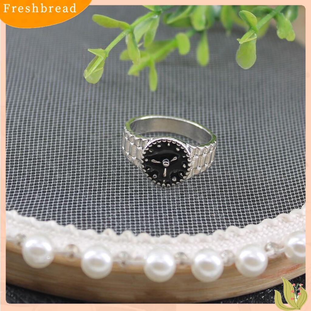 &lt; Freshbread &gt; Jam Tangan Cincin Jari Bentuk Ins Style Jewelry Bright Luster Geometric Chic Ring Untuk Pesta