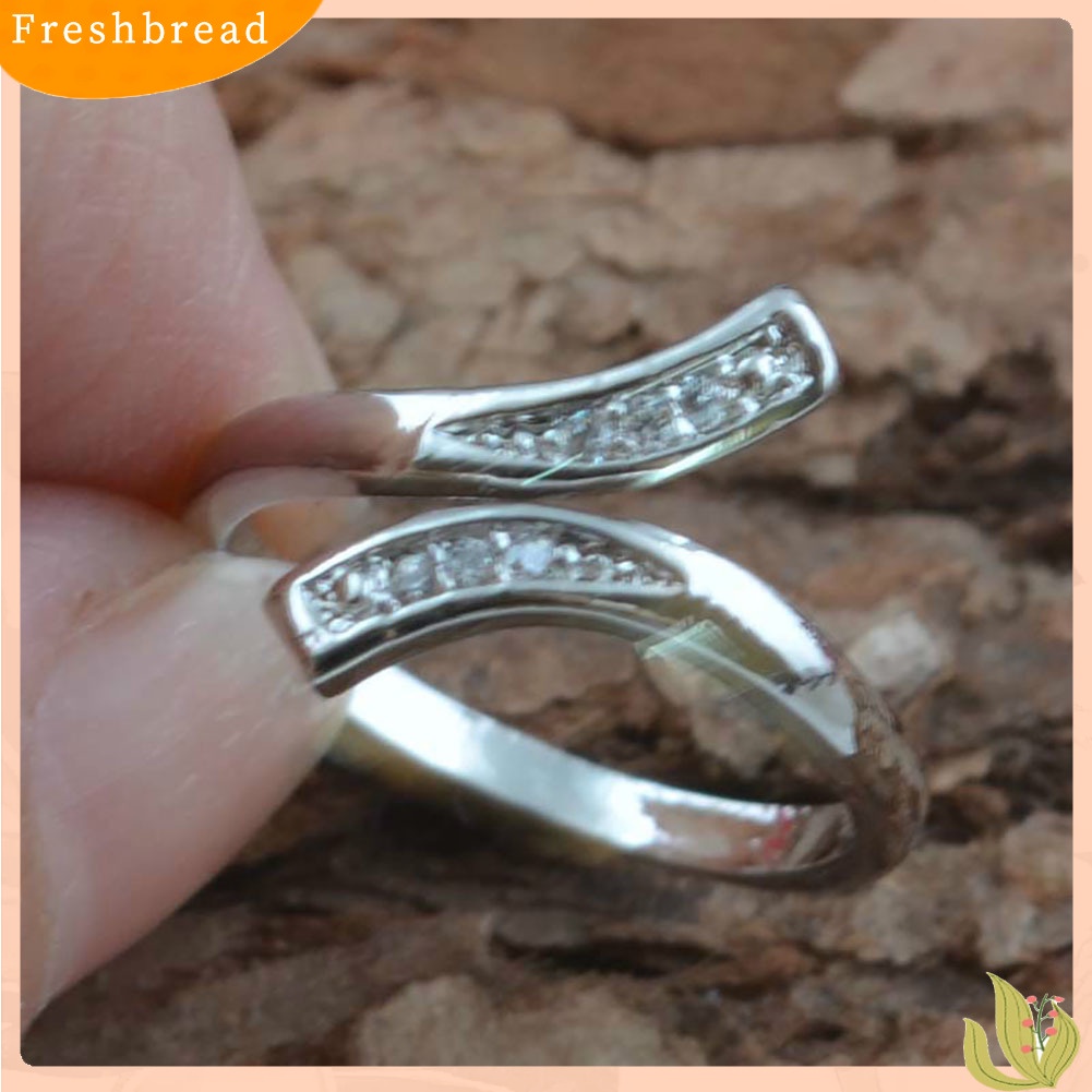 &lt; Freshbread &gt; Hot Fashion Charm Wanita Alami925 Sterling Silver Ukuran Yang Dapat Disesuaikan Cincin