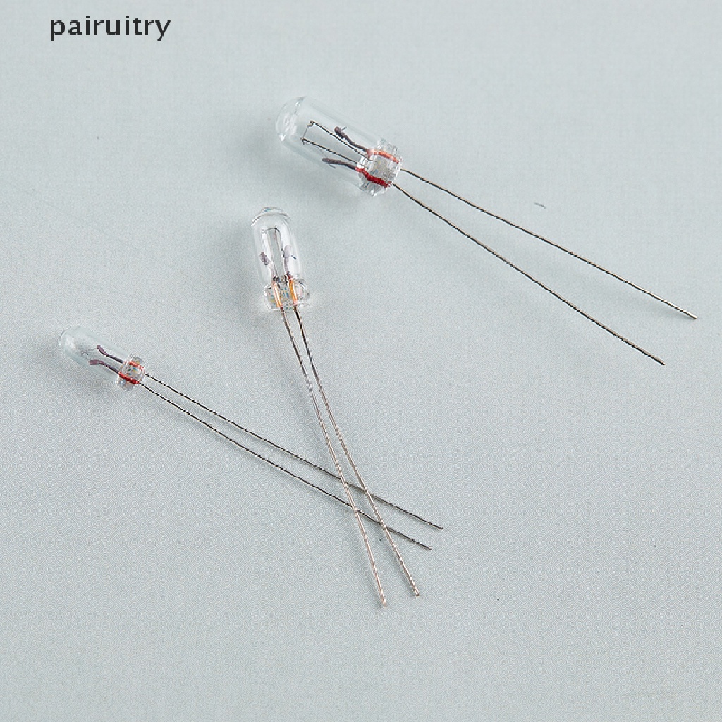 Prt 10pcs Lampu Bohlam Edison Pijar Filamen Padi PRT Mini 3 /4 /5Mm3 /6 /12/24V