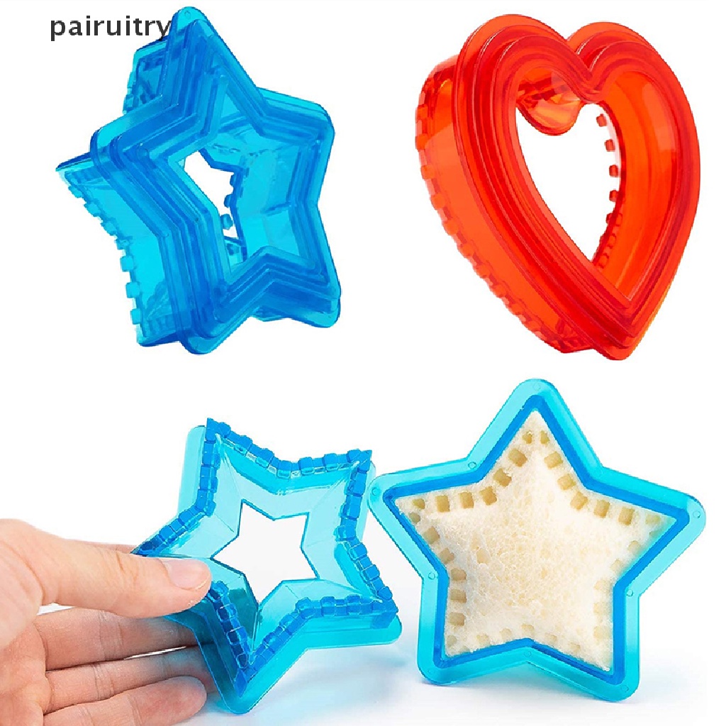 Prt SandWich Cutter and Sealer For Kids Lunch Sandwiches Maker Pembuat Sarapan Cetakan PRT