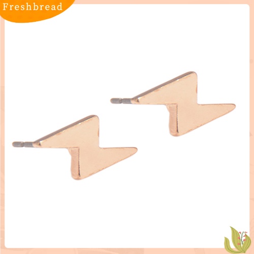 &lt; Freshbread &gt; Anting Petir Mini Punk Pria Wanita Fashion Alloy Ear Studs Hadiah Pesta