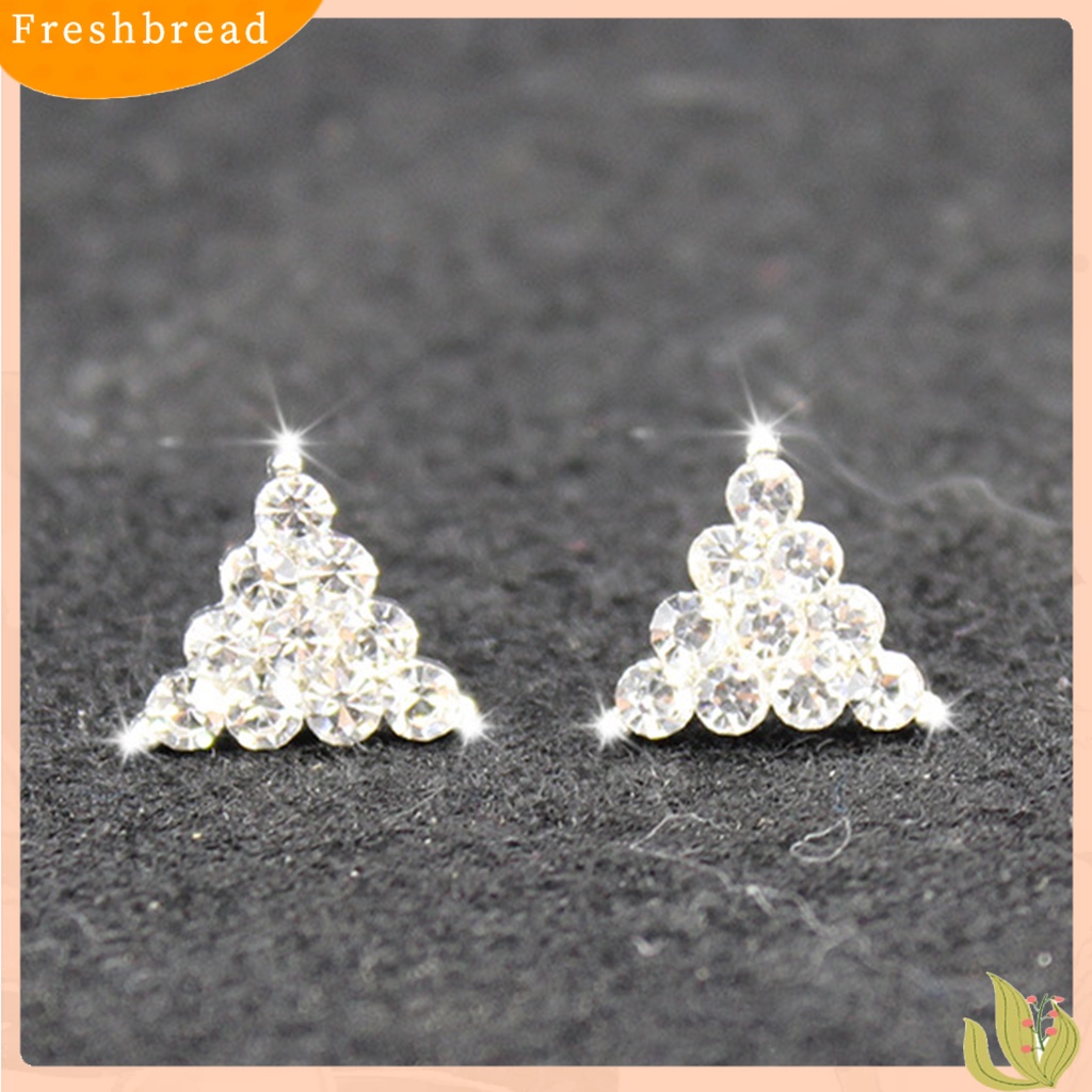 < Freshbread > 1pasang Ear Studs Heart Cubic Zirconia Korea Bow Rabbit Cherry Mutiara Imitasi Stud Earrings Aksesoris Perhiasan