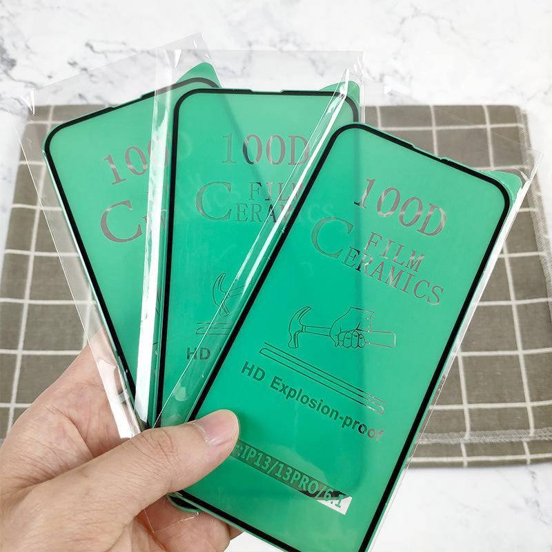 2pcs Film Pelindung Keramik Anti shock Untuk Iphone14 13 12 11 Pro MAX Plus Mini Full Cover Pelindung Layar Untuk iPhone X XS MAX XR 7 8 6 6S Plus SE 2022 2020