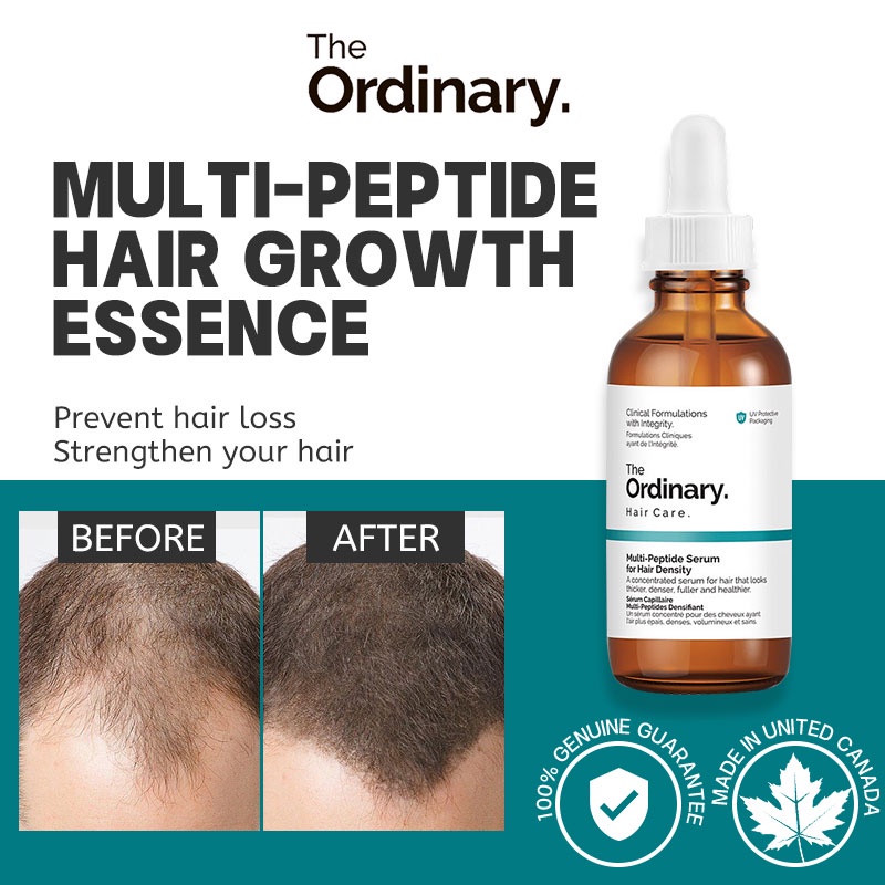 The Ordinary Multi-Peptide Serum for Hair Density 60ml-Serum Penumbuh Rambut Botak dan Rontok