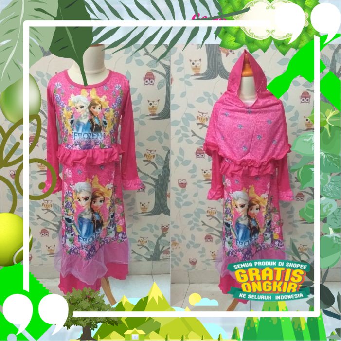 Gamis Anak Perempuan . Dress Anak Wanita . Pakaian Muslim Anak Cewek . Setelan Muslim Anak/ edisi le