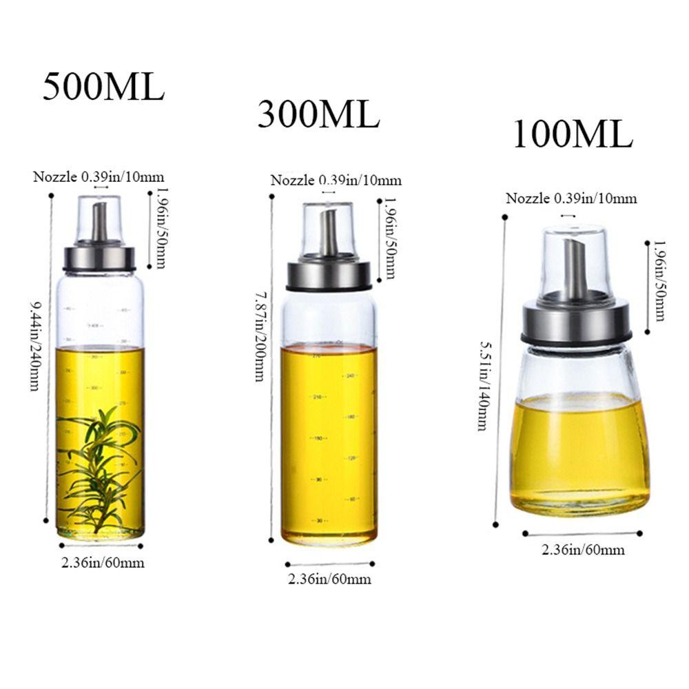 [Elegan] Botol Minyak Tahan Lama Anti Bocor Olive Dustproof Kitchen Gadget Vinegar Seasoning Bottle