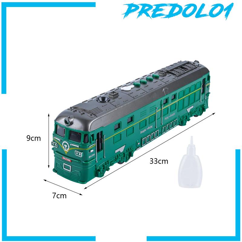[Predolo1] Model Kereta Dengan Lampu &amp; Suara W/Steam Kid Train Mainan Untuk Hadiah Ulang Tahun Anak